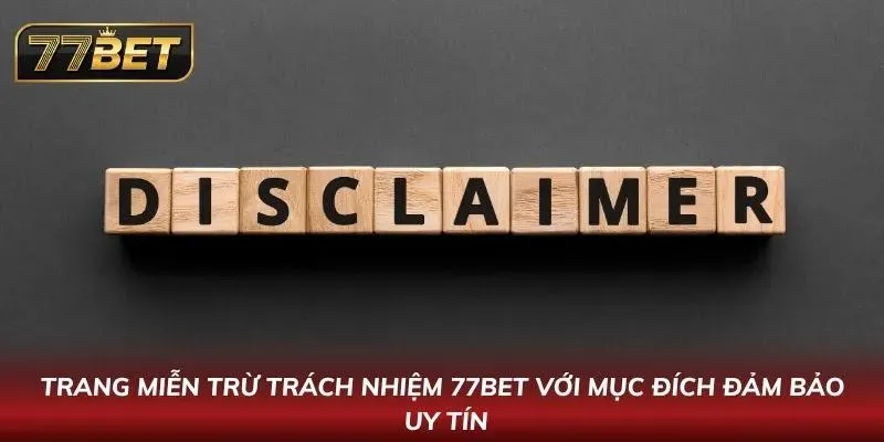 Thông tin miễn trừ trách nhiệm ngay tại trang chủ