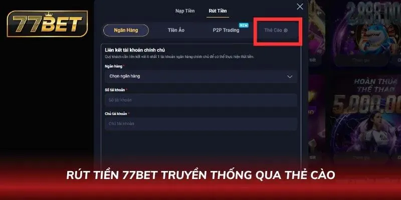 Giao dịch ở nhà cái bằng thẻ cào điện thoại tiện lợi
