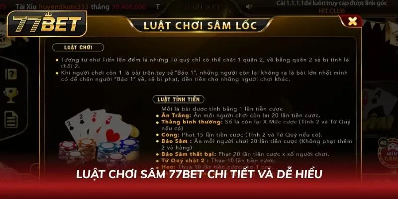 Sâm 77BET - Game Bài Độc Đáo Nhận Thưởng Hấp Dẫn 2026 Luật cơ bản dành cho tân thủ