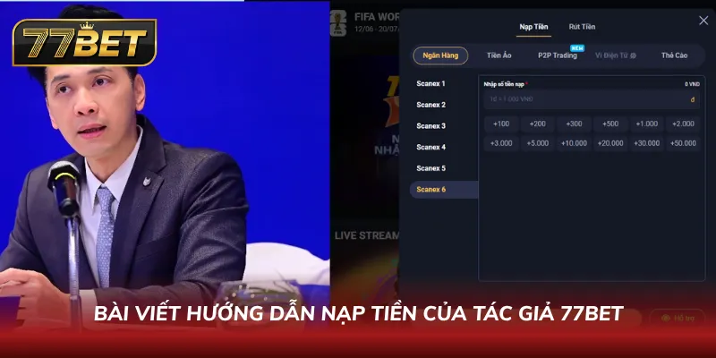 Hướng dẫn nạp tiền cực chuẩn