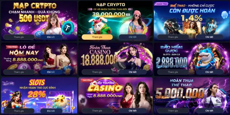 Khuyến mãi 77BET với thưởng nạp, hoàn trả và nhiều ưu đãi dành cho thành viên